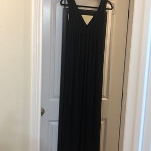 Jcrew navy maxi dress
